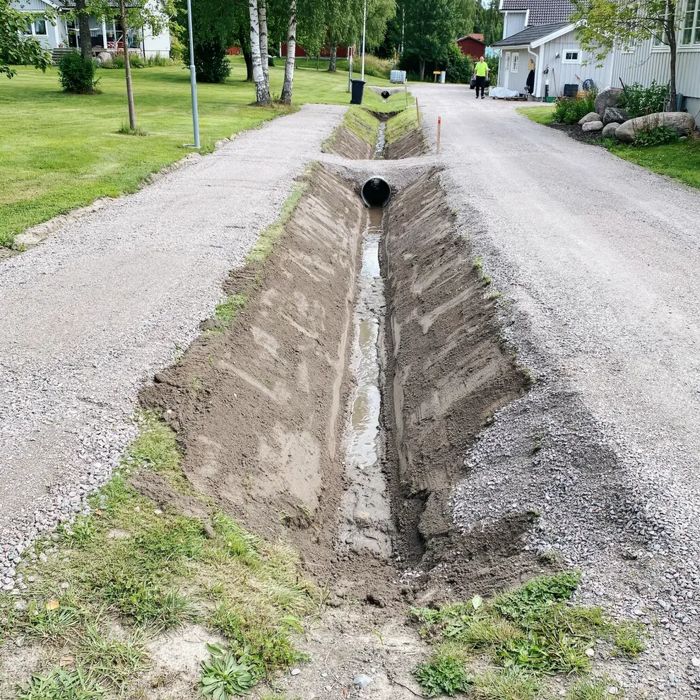 dikning rensning av diken upplands bro