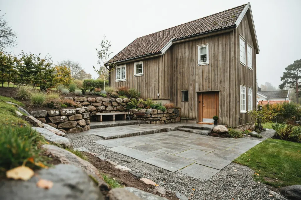 ge tomten ett lyft med plattl ggning och st dmurar smarta id er f r niv skillnader uteplatser och entr er